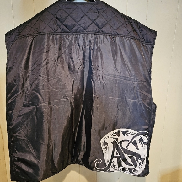 Akademiks Oversized Quilted Vest, Mens, Size 5X, Black - Picture 2 of 7